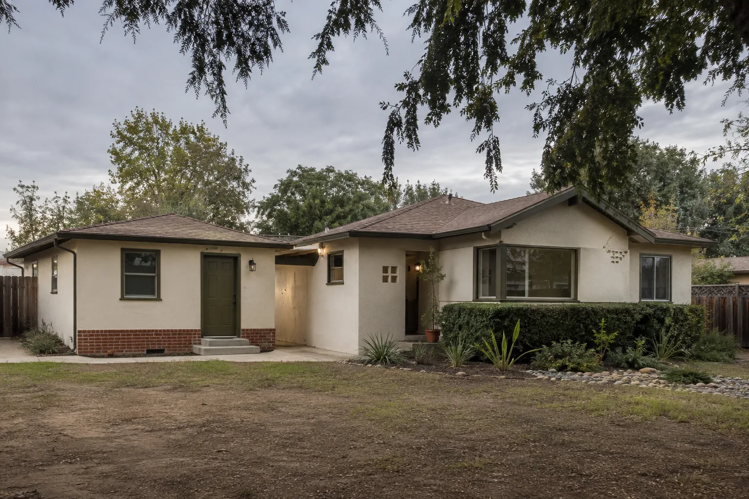 AI design concept showing an attached ADU addition connected to an existing home